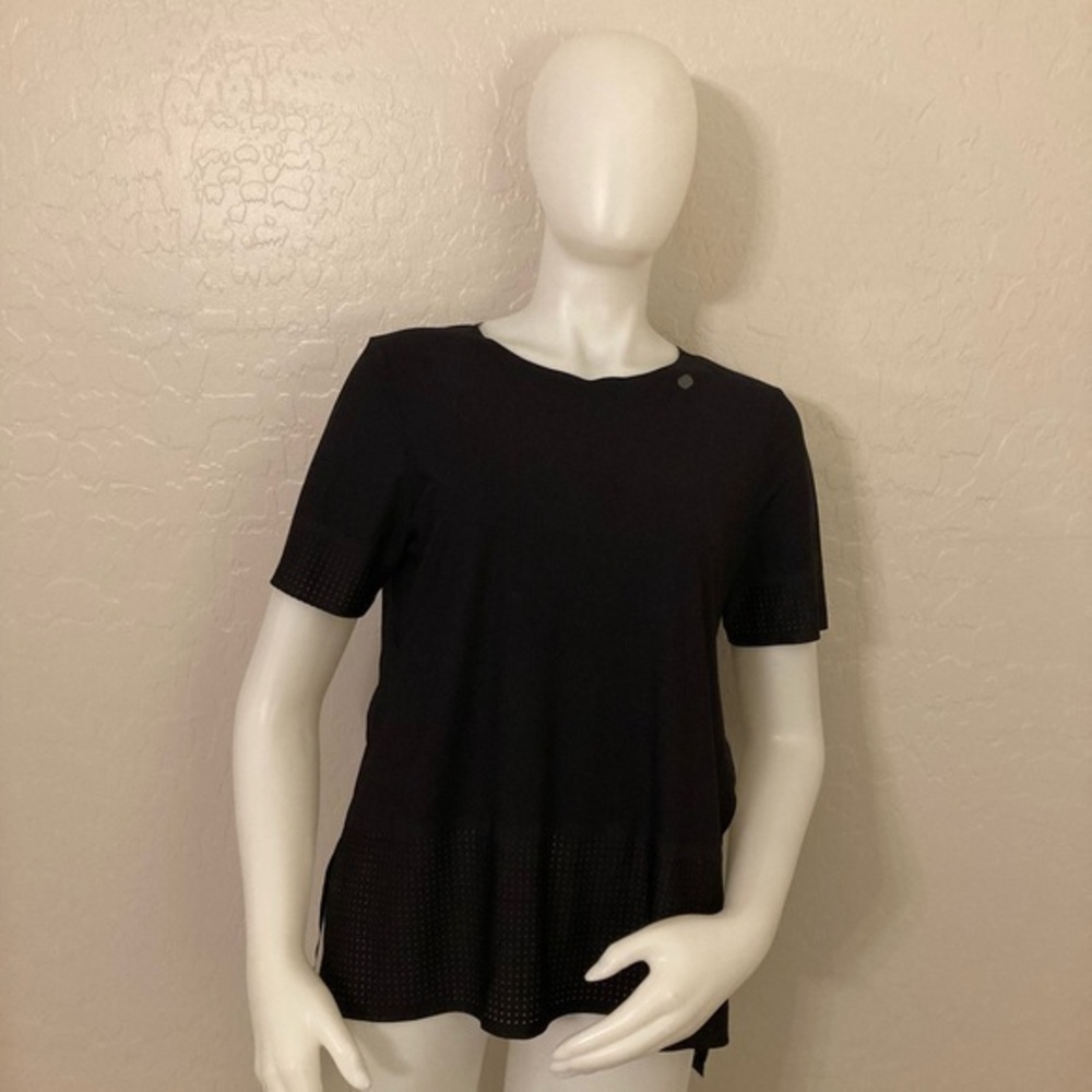 Sweaty Betty Black High Low Breeze Athletic Tee Small